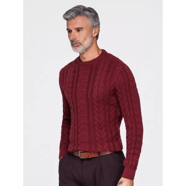  Muški pulover OMBRE OM-SWSW-0191 TAMNOCRVENA 
