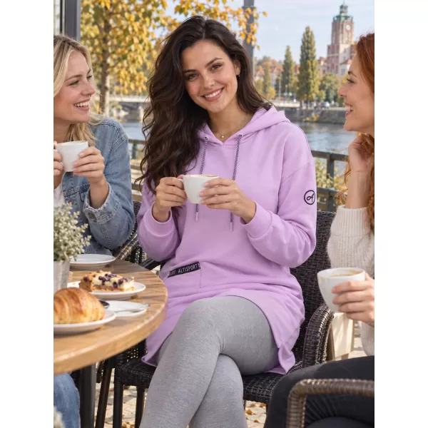  Ženski sweatshirt ALTISPORT IVIE LJUBIČICA 