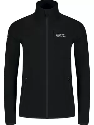 Ženska lagana majica od flisa NORDBLANC MAPLE NBSFL8374 CRNA