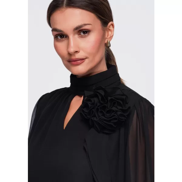  Ženska bluza OMBRE OW-TS-E0085 CRNA 