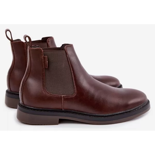  Muške cipele BIG STAR SHOES UU174279 SMEĐE/BEŽ SJENE 