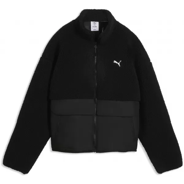  Ženska jakna PUMA RE:FIBRE SHERPA JACKET W 69456701 PUMA CRNA 