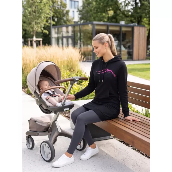  Ženska produžena majica ALTISPORT ALW001419 CRNO RUŽIČASTA 