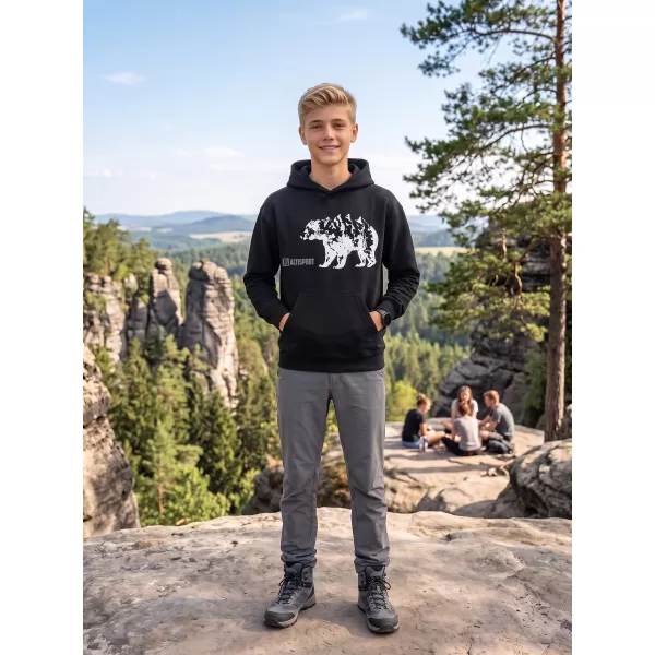  Dječji sweatshirt ALTISPORT ALM193422 CRNA 