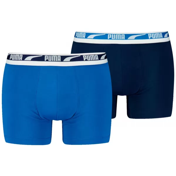  Muške bokserice PUMA MEN EVERYDAY MULTI LOGO BOXER 2P 93832504 PLAVA KOMBINACIJA 