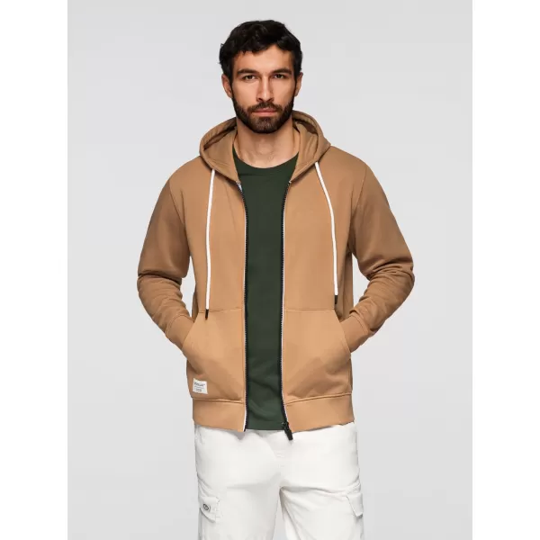 Muški sweatshirt OMBRE OM-SSBZ-0272 SMEĐA 