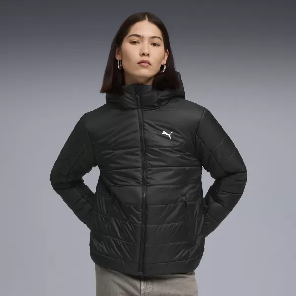  Ženska jakna PUMA ESS HOODED PADDED JACKET 68523101 PUMA CRNA 