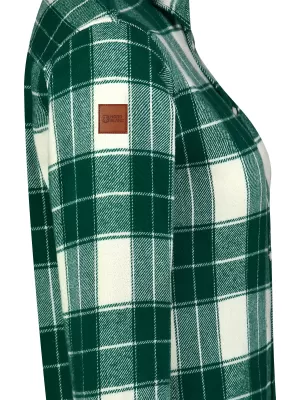 Ženska košulja od flanela NORDBLANC WILLOW NBSSL8371 ZELENA