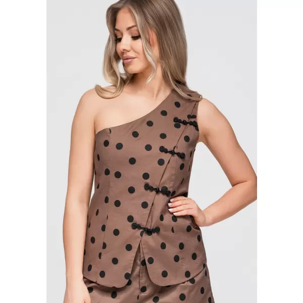  Ženska bluza OMBRE OW-TS-E0061 SMEĐA 