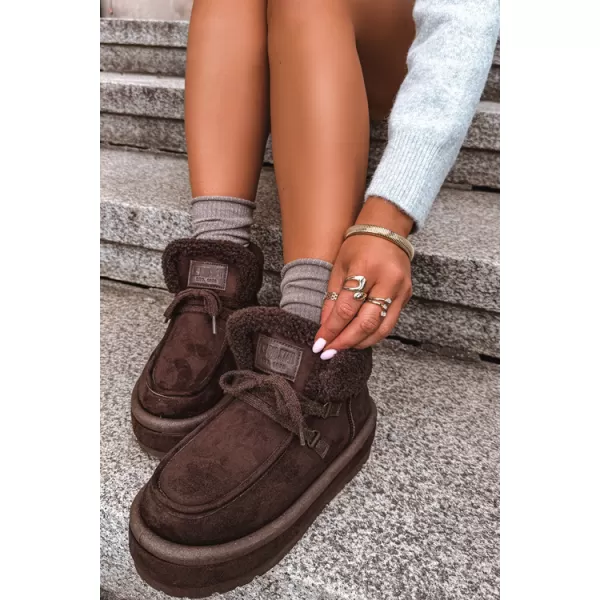  Ženske cipele BIG STAR SHOES UU274214 SMEĐE/BEŽ SJENE 