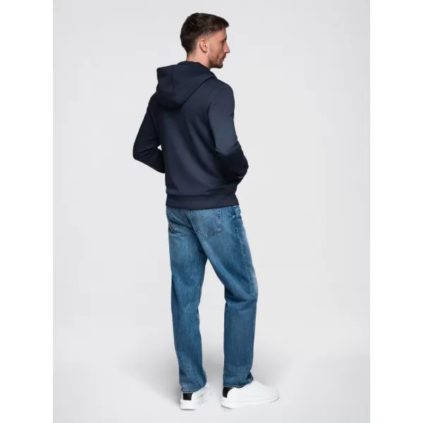 Muški sweatshirt OMBRE OM-SZBC-0196 TAMNOPLAVA 