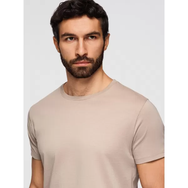  Muška košulja OMBRE OM-TSBS-0268 SIVO-ZELENA/BIJELA/BEŽ 