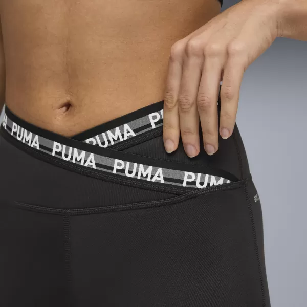 Ženske tajice PUMA W STRONG CROSS FRONT TIGHT - HW 7/8 52849801 PUMA CRNA 