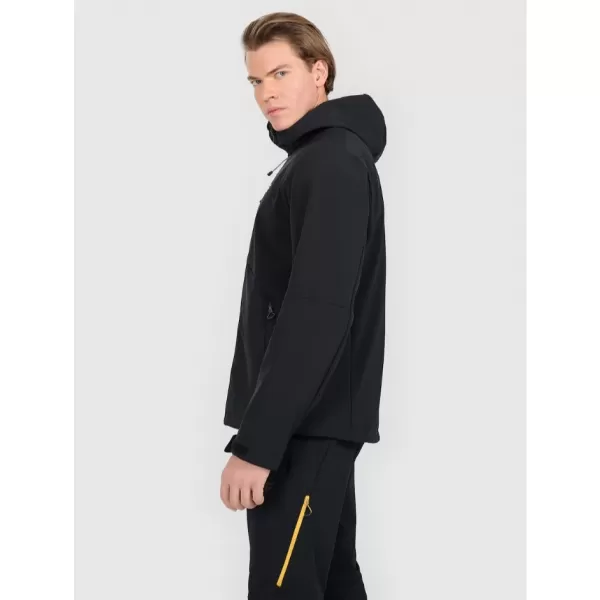  Muška softshell jakna 4F RAW25TSOFM506 DUBOKA CRNA 