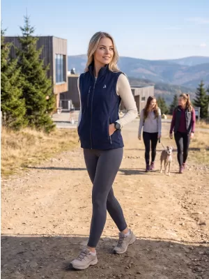 Ženski prsluk od flisa ALTISPORT ALW002525 TAMNOPLAVA