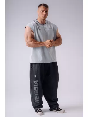 Muške majice bez rukava NEBBIA OLYMPIA MUSCLE COVER 947 SVIJETLOSIVA