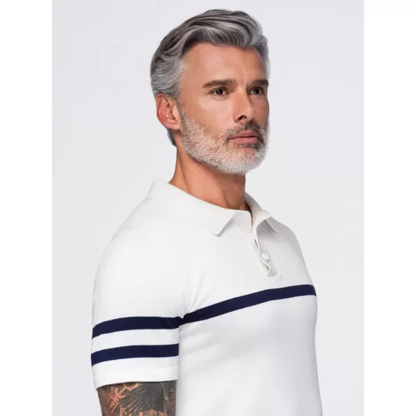  Muška polo majica OMBRE OM-POSS-0177 BIJELA 