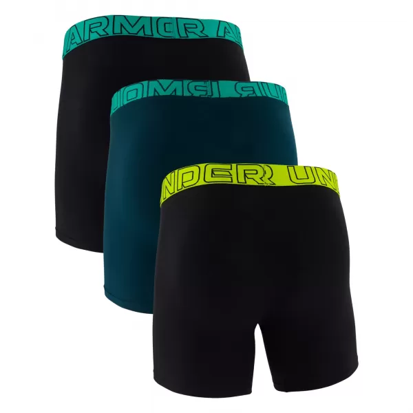  Muške bokserice UNDER ARMOUR UA PERFORMANCE COTTON - SOLID 6 - 3PK 1383889-007 CRNA 