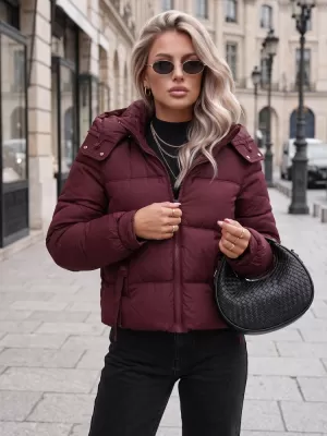 Ženska jakna DSTREET TY5749 TAMNOCRVENA