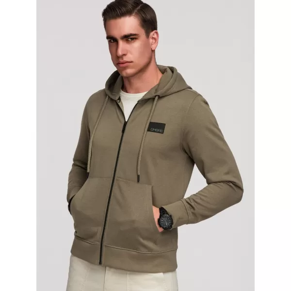  Muški sweatshirt OMBRE OM-SSZP-0256 MASLINA 