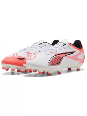 Kopačke PUMA ULTRA 5 PLAY FG/AG 108169-01 BIJELO/CRNO/SJAJNO CRVENO