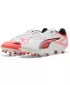 Kopačke PUMA ULTRA 5 PLAY FG/AG 108169-01 BIJELO/CRNO/SJAJNO CRVENO