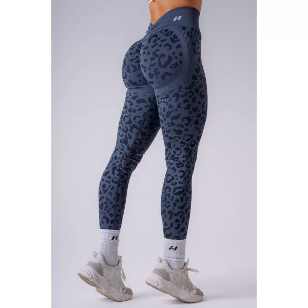  Ženske tajice NEBBIA PRIMAL 849 TAMNOPLAVI LEOPARD 