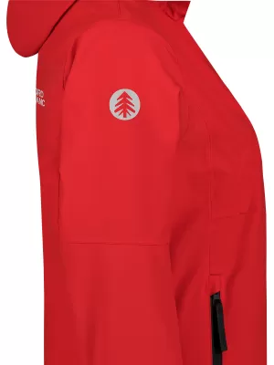 Ženska vodootporna jakna NORDBLANC BOURNE NBSJL8317 CRVENA