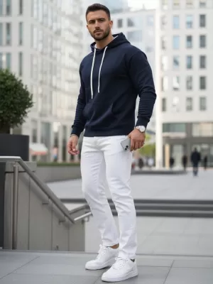 Muški sweatshirt DSTREET BX5949 TAMNOPLAVA