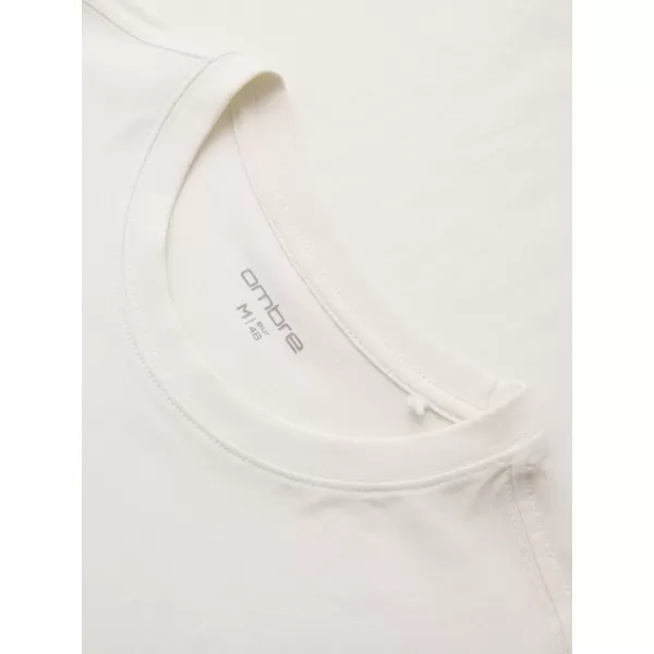  Muška majica kratkih rukava OMBRE OM-TSPT-0286 BIJELA 
