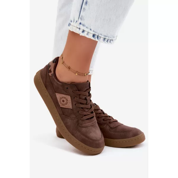  Ženske tenisice BIG STAR SHOES UU274017 SMEĐA/BEŽ 