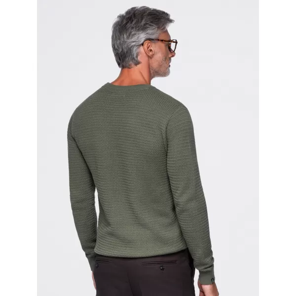  Muški pulover OMBRE OM-SWSW-0119 MASLINA 