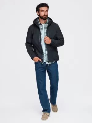 Muška softshell jakna OMBRE OM-JANP-0292 CRNA