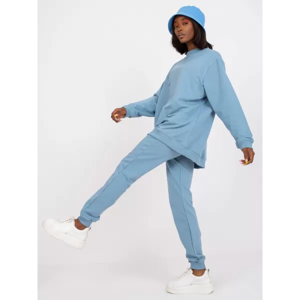  Ženski sweatshirt BASIC FEEL GOOD AP-BL-A-R001 SVIJETLOPLAVA 