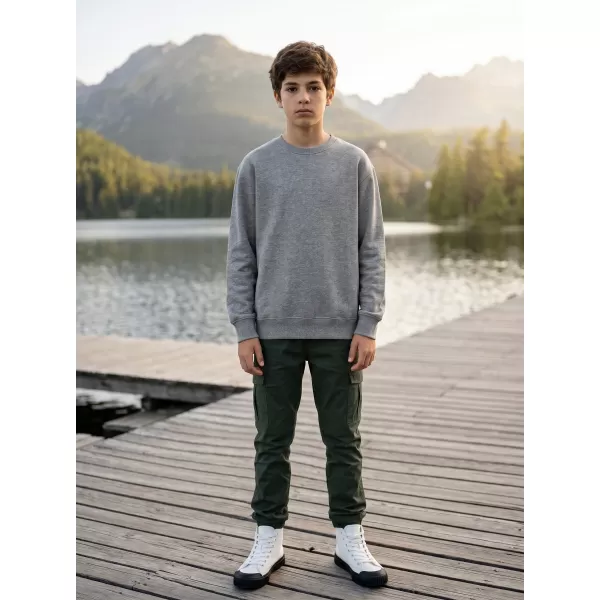  Dječji sweatshirt MALFINI CREW 427 TAMNO SIVI ODSJAJI 