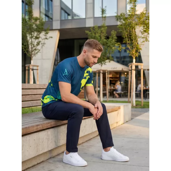  Vrhunska muška košulja za slobodno vrijeme ALTISPORT VOJ/ALM130TR06 TAMNO-FLUO ŽUTA 