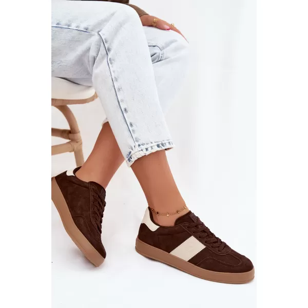  Ženske tenisice BIG STAR SHOES UU274008 SMEĐA/BEŽ 