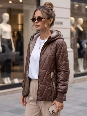 Ženska jakna DSTREET TY5782 SMEĐA