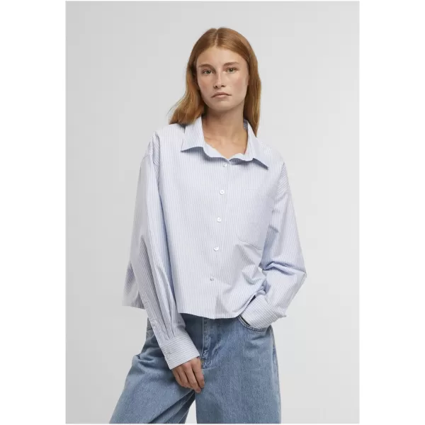 Ženska košulja URBAN CLASSICS TB8171 SVIJETLI HORIZONT PLAVO/BIJELO 
