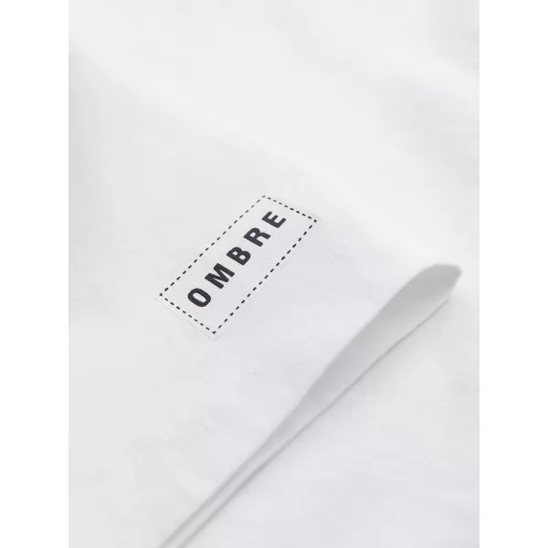  Muška majica kratkih rukava OMBRE OM-TSPT-0297 BIJELA 