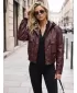 Ženska jakna DSTREET TY5855 KLARET
