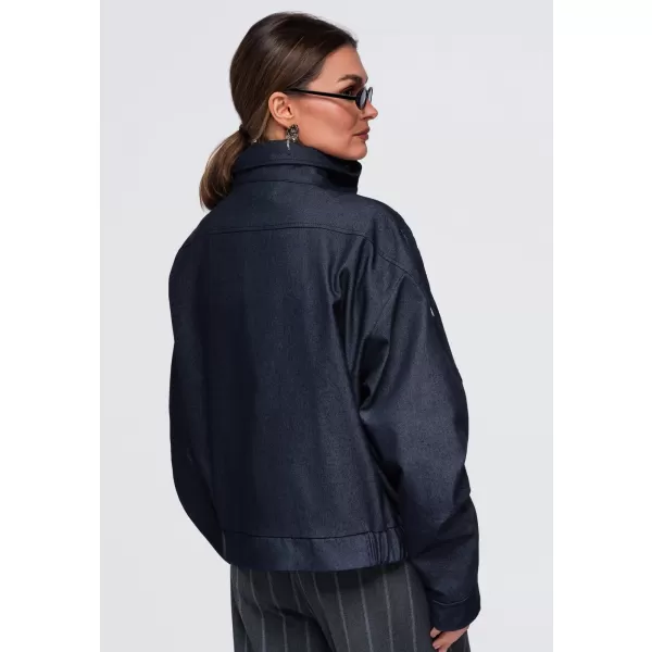  Ženska jakna OMBRE OW-JALP-0137 TAMNOPLAVA 