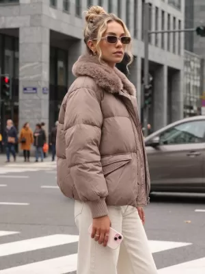 Ženska jakna DSTREET TY5820 SMEĐA