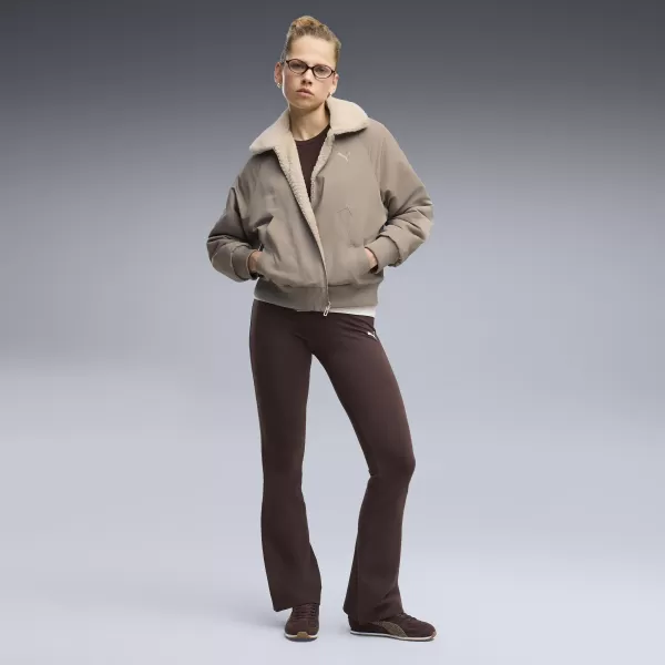  Ženske tajice PUMA ESS HIGH-WAIST FLARED LEGGINGS 63154233 ČOKOLADNI FONDUE 
