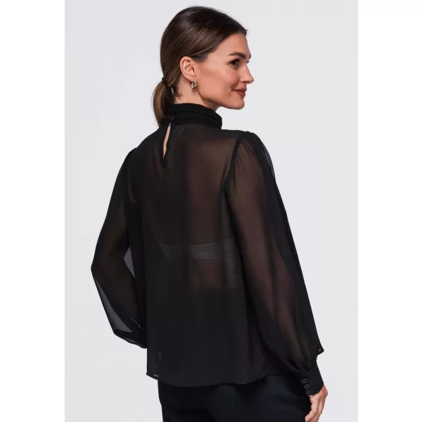  Ženska bluza OMBRE OW-TS-E0085 CRNA 
