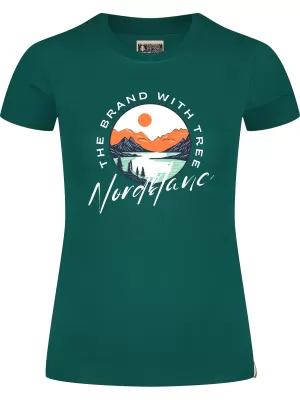 Ženska majica kratkih rukava NORDBLANC STARLIGHT NBSLT8176 ZELENA