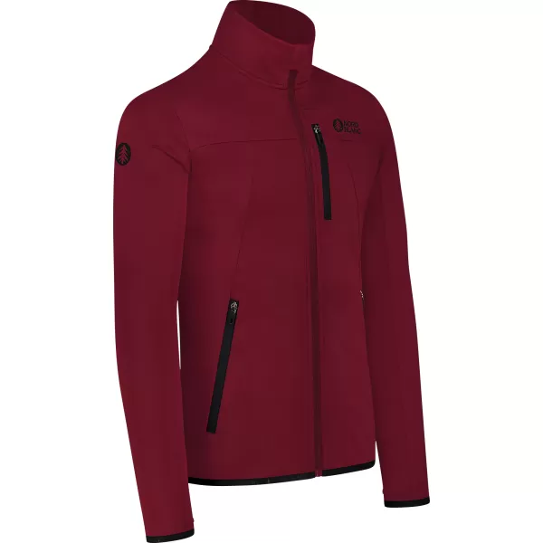  Muški powerfleece duks NORDBLANC MORASS NBSFM8335 TAMNOCRVENA 
