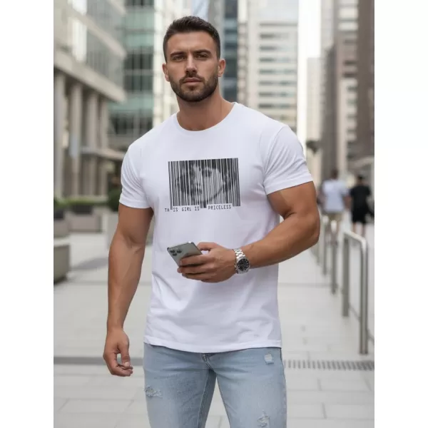  Muška majica kratkih rukava DSTREET NX5014R BIJELA 