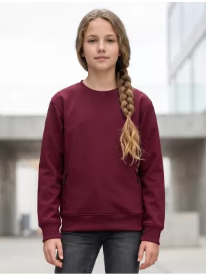 Dječji sweatshirt MALFINI CREW 427 GRANAT