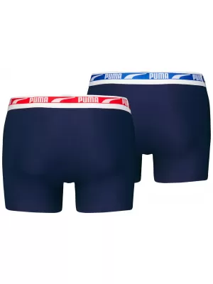 Muške bokserice PUMA MEN EVERYDAY MULTI LOGO BOXER 2P 93832503 MORNARSKA KOMBINACIJA